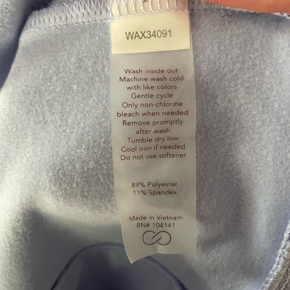 CALIA by Carrie Underwood Womens Run 1/4 Zip Activewear Top Sky Blue Medium NWT - Picture 9 of 11